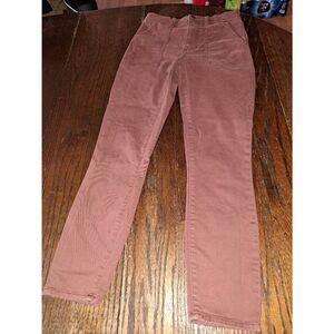 Size 0 25 Waist Abercrombie & Fitch Reddish Brown Faded Pants with Pockets